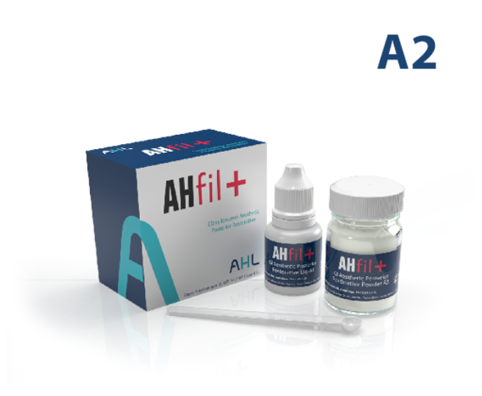 Ашфил Плюс AHfil + A2 стеклоиономерный цемент для реставраций 15 гр + 7 мл