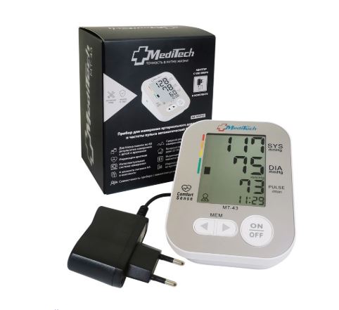 Тонометр автоматический Meditech МТ-43 + АДАПТЕР конусообразная манжета манжета 22-36 см