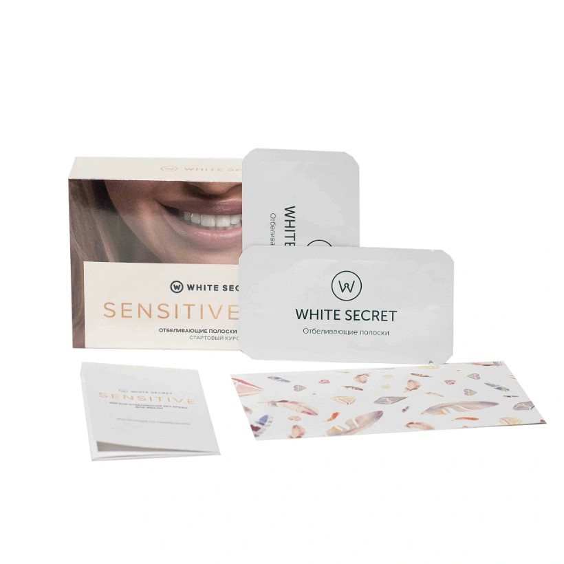 Отбеливающие полоски WhiteSecret SENSITIVE START 7 саше