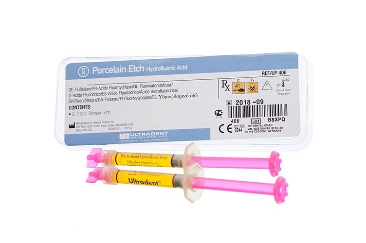 Гель для травления фарфора Porcelane Etch Ultradent 2 * 1,2 мл UL406
