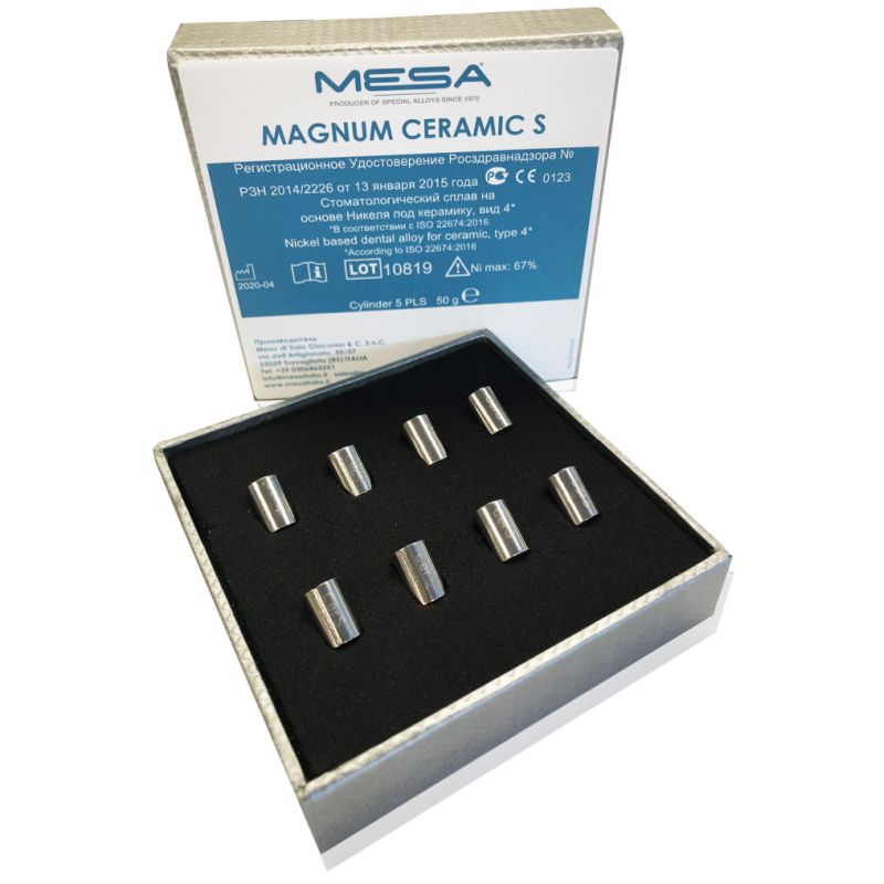 Сплав Magnum Ceramic S Ni-Cr для керамики без бериллия 40100033А Mesa 1 кг_