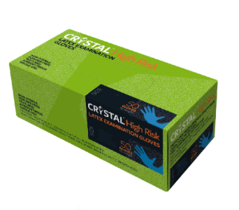 Перчатки CRYSTAL High Risk Easy нестерильные латексные неопудренные размер M