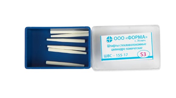 Штифты стекловолоконные Форма S3 мм 6 шт