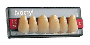 Зубы Ivocryl модель SR цвет A2 21 формы фронт.верх фасон 11 630605 6 шт