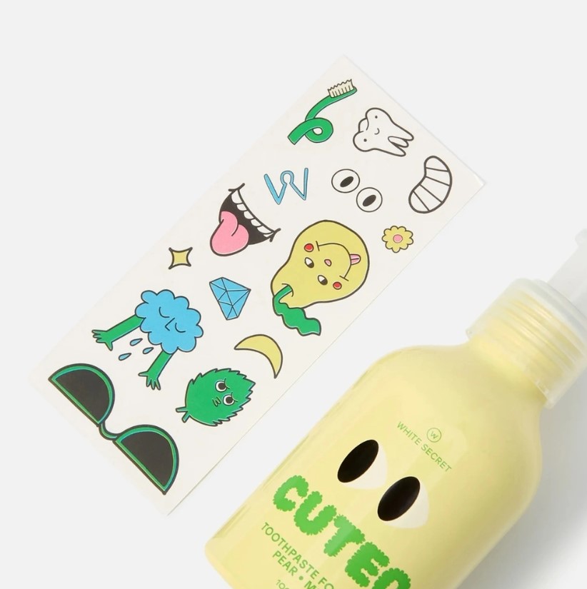Паста зубная детская White Secret Cuted со вкусом груши и мяты для 5-12 лет