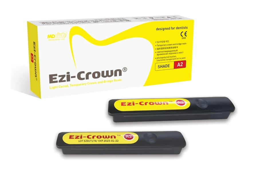 Изи-Краун EZi-Crown материал для временных коронок и мостов А2 2 * 15 гр Mediclus 