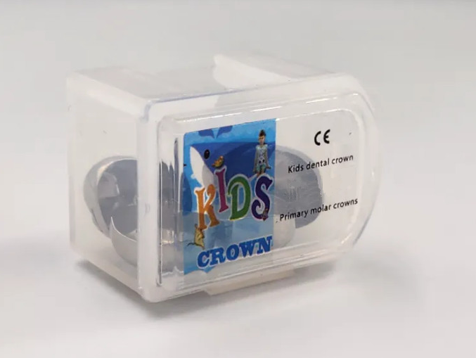Коронки из нержавеющей стали KIDS CROWN второй нижний левый моляр размер 4 E-LL-4 10 шт